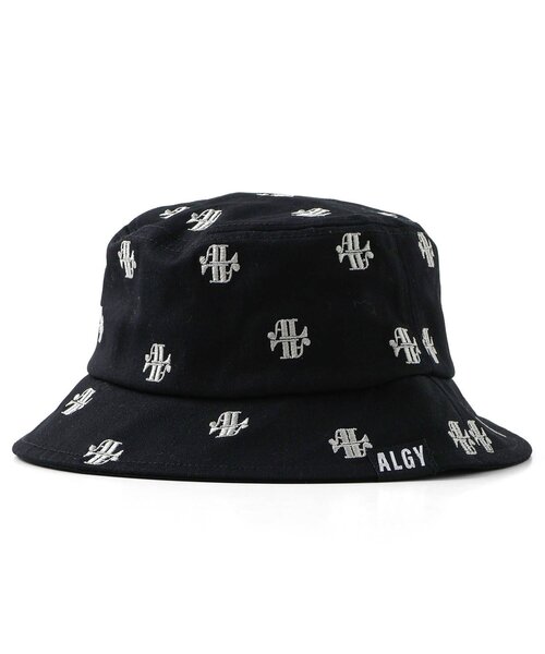 algy（アルジー）の「【ACTIVE】総柄ロゴバケハ（ハット・キッズ・ブラック/インディゴブルー・SMALL/MEDIUM）」の4枚目の写真