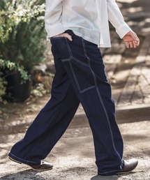 mp13216-Half Easy Wide Denim Painter Pants ペインターパンツ