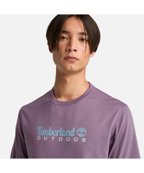 Timberland（ティンバーランド）の「メンズ 半袖 UVプロテクション アウトドア グラフィック Tシャツ（Tシャツ/カットソー・メンズ・パープル・XX-LARGE/X-LARGE/SMALL/MEDIUM/LARGE）」の2枚目の写真