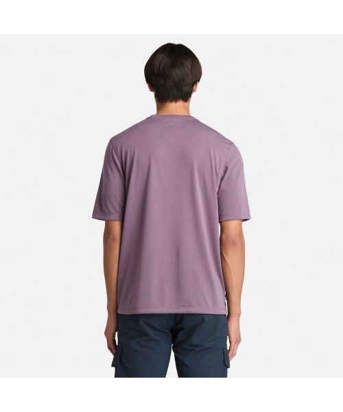 Timberland（ティンバーランド）の「メンズ 半袖 UVプロテクション アウトドア グラフィック Tシャツ（Tシャツ/カットソー・メンズ・パープル・XX-LARGE/X-LARGE/SMALL/MEDIUM/LARGE）」の3枚目の写真