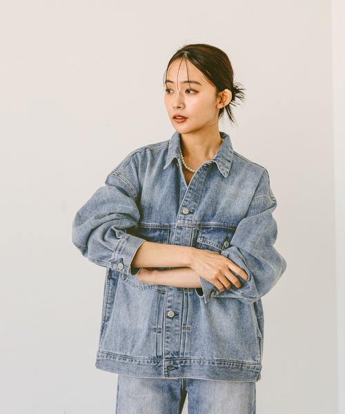 新品　タグ付　GLOBAL WORK GOODデニムやわらかジャケット　ブルー 新品 タグ付 GLOBAL WORK GOODデニムやわらかジャケット ブルー