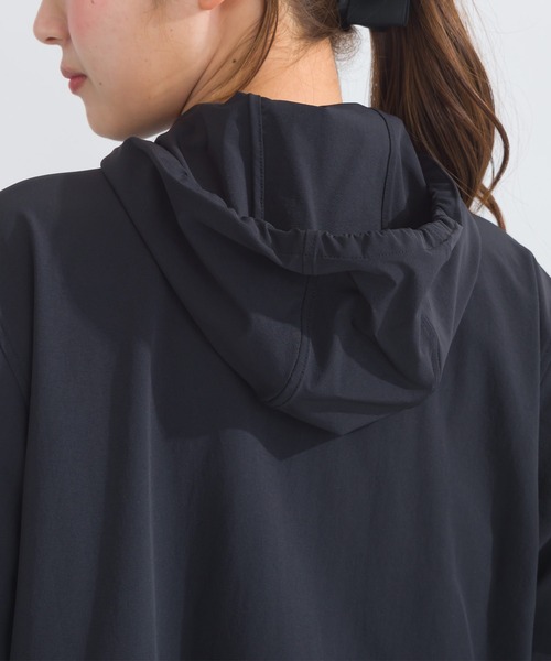 現行品✨️PICCIN PERLA 裾ドットフリル テフロン加工パーカー PICCIN PERLA パーカー 裾ドットフリル テフロン加工パーカー