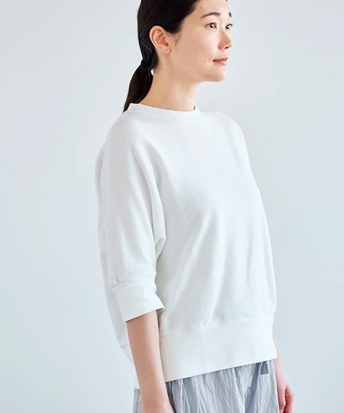 専用★ HAU tops comfort 6分袖スウェット　アイボリー トップス comfort 2（スウェット）｜HAU（ハウ）のファッション