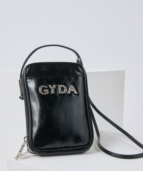 GYDA(ジェイダ)の「GYDA(ジェイダ) スマホショルダー マルチポシェット GY-B294 ラインストーンロゴ(ショルダーバッグ・レディース・ライトブルー/ブラック/アイボリー/ブルー・FREE)」の3枚目の写真