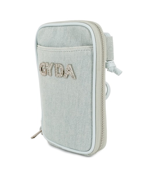 GYDA(ジェイダ)の「GYDA(ジェイダ) スマホショルダー マルチポシェット GY-B294 ラインストーンロゴ(ショルダーバッグ・レディース・ライトブルー/ブラック/アイボリー/ブルー・FREE)」の16枚目の写真