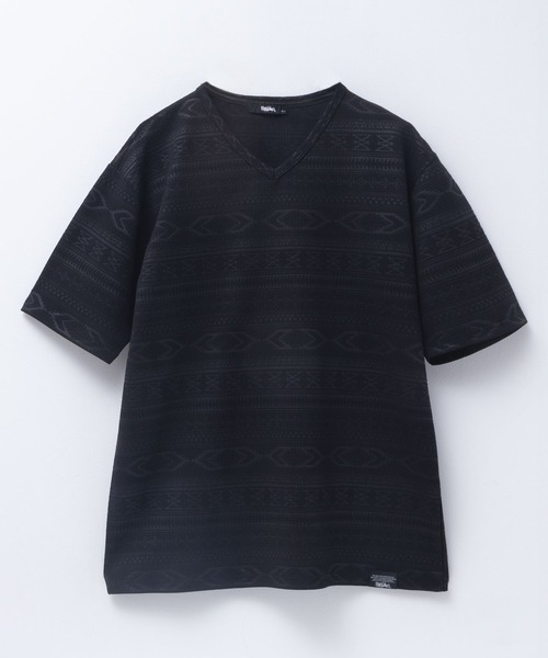 Mossimo（モッシモ）の「MOSSIMO オルテガﾞJQDVネックT（Tシャツ/カットソー・メンズ・ホワイト系/ブラック系/ブルー系・XL/L/M/S）」の2枚目の写真