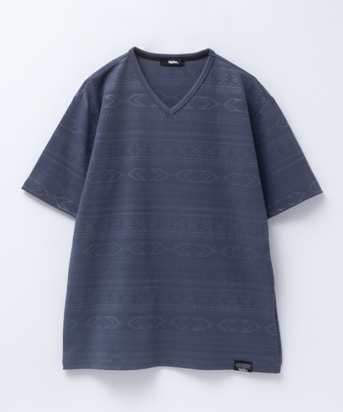 Mossimo（モッシモ）の「MOSSIMO オルテガﾞJQDVネックT（Tシャツ/カットソー・メンズ・ホワイト系/ブラック系/ブルー系・XL/L/M/S）」の3枚目の写真