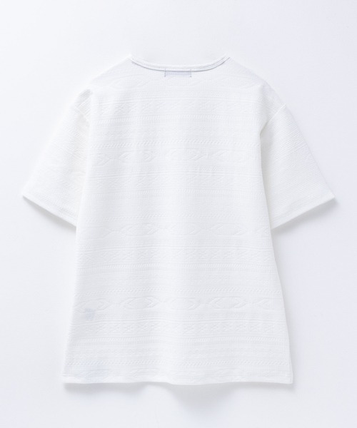 Mossimo（モッシモ）の「MOSSIMO オルテガﾞJQDVネックT（Tシャツ/カットソー・メンズ・ホワイト系/ブラック系/ブルー系・XL/L/M/S）」の6枚目の写真