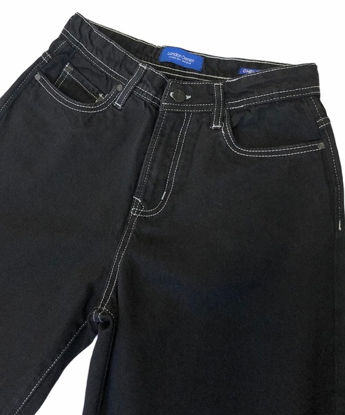 London Denim（ロンドンデニム）の「London Denim (Chelsea) Ultra Flare cut / ウルトラ ワイド ブーツカット フレア－ バギーパンツ（デニムパンツ・レディース・グレー系その他/ブラック・LL/S/M/L）」の14枚目の写真