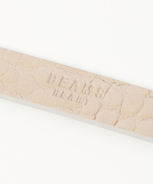 BEAMS HEART(ビームスハート)の「細幅 クロコ リバー ベルト(ベルト・レディース・ブラック/オリーブ/シルバー・ONE SIZE)」の10枚目の写真
