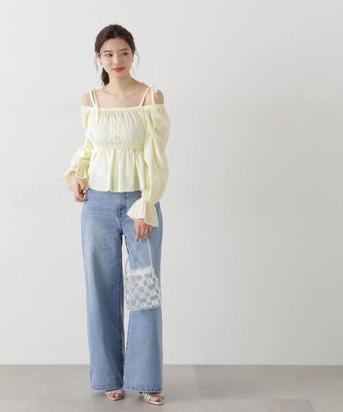PROPORTION BODY DRESSING(プロポーションボディドレッシング)の「ハイウエストフレアーデニムパンツ / 1215130301(その他パンツ・レディース・ブルー系その他/ブルー・MEDIUM/SMALL)」の7枚目の写真