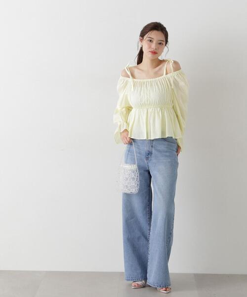 PROPORTION BODY DRESSING(プロポーションボディドレッシング)の「ハイウエストフレアーデニムパンツ / 1215130301(その他パンツ・レディース・ブルー系その他/ブルー・MEDIUM/SMALL)」の8枚目の写真