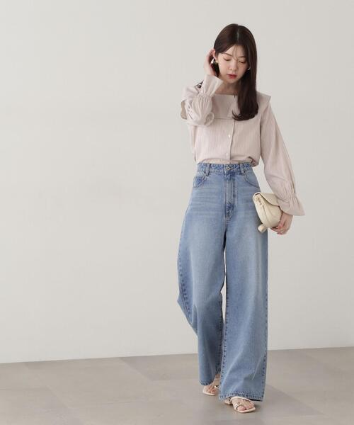 PROPORTION BODY DRESSING(プロポーションボディドレッシング)の「ハイウエストフレアーデニムパンツ / 1215130301(その他パンツ・レディース・ブルー系その他/ブルー・MEDIUM/SMALL)」の20枚目の写真