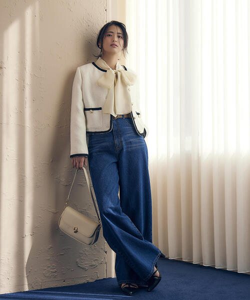 PROPORTION BODY DRESSING(プロポーションボディドレッシング)の「ハイウエストフレアーデニムパンツ / 1215130301(その他パンツ・レディース・ブルー系その他/ブルー・MEDIUM/SMALL)」の5枚目の写真