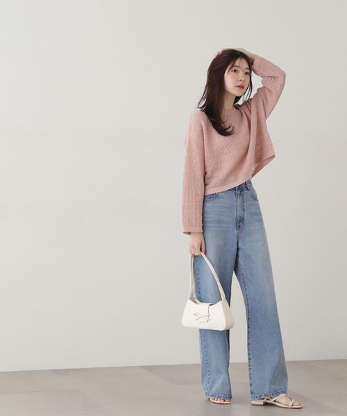 PROPORTION BODY DRESSING(プロポーションボディドレッシング)の「ハイウエストフレアーデニムパンツ / 1215130301(その他パンツ・レディース・ブルー系その他/ブルー・MEDIUM/SMALL)」の2枚目の写真
