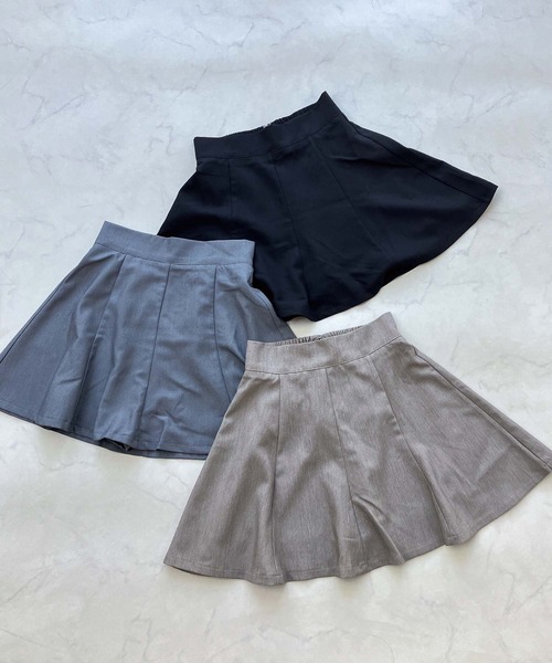 AS KNOW AS plus（アズノゥアズプラス）の「●スタイルアップ フレアミニスカート インナーパンツ 裏地付き（スカート・レディース・チャコールグレー/ブラック/ベージュ・FREE）」の21枚目の写真