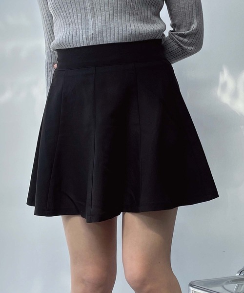 AS KNOW AS plus（アズノゥアズプラス）の「●スタイルアップ フレアミニスカート インナーパンツ 裏地付き（スカート・レディース・チャコールグレー/ブラック/ベージュ・FREE）」の10枚目の写真