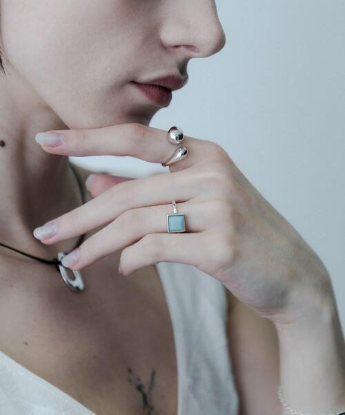 SMELLY（スメリー）の「SMELLY so’　square amazonite ring（リング・レディース・シルバー系その他・11）」の11枚目の写真