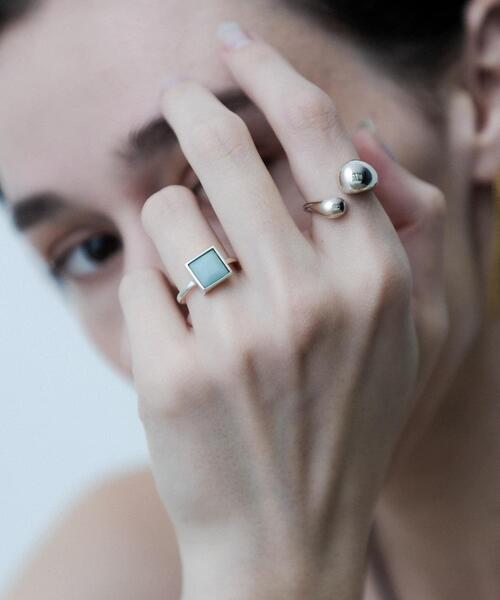 SMELLY（スメリー）の「SMELLY so’　square amazonite ring（リング・レディース・シルバー系その他・11）」の12枚目の写真