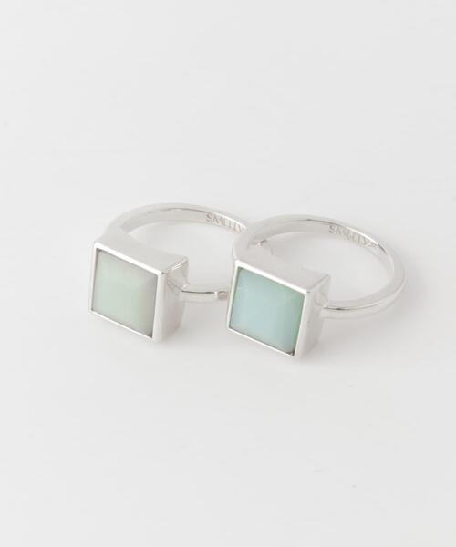 SMELLY（スメリー）の「SMELLY so’　square amazonite ring（リング・レディース・シルバー系その他・11）」の17枚目の写真