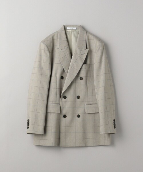 BEAUTY&YOUTH UNITED ARROWS(ビューティーアンドユースユナイテッドアローズ)の「チェック ダブルジャケット(テーラードジャケット・レディース・ベージュ/ダークブラウン・M/S)」の12枚目の写真