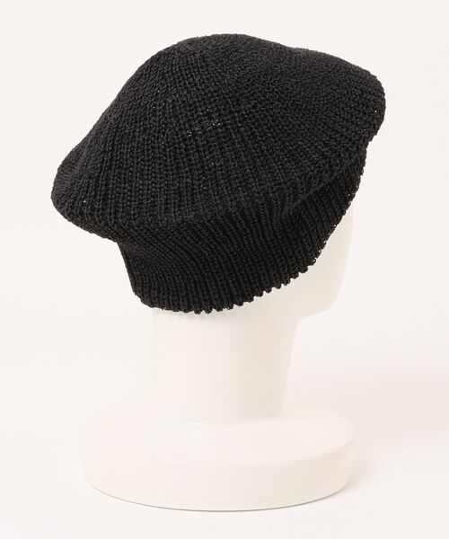 polcadot（ポルカドット）の「PAPER YARN BERET/軽くてシンプル編みベレー帽（ハンチング/ベレー帽・レディース・ブラック/パープル/グレイッシュベージュ/キャメル・FREE）」の10枚目の写真