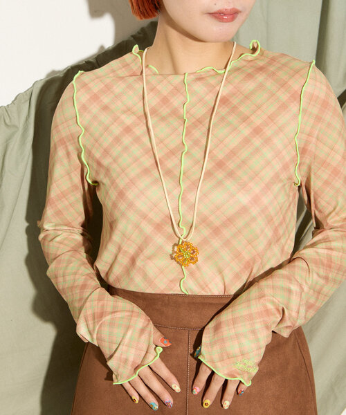 HELLO.SANFRANCISCO（ハローサンフランシスコ）の「【HELLO.SANFRANCISCO】フラワー2WAYネックレス（ネックレス・レディース・ブルー/ピンク/オレンジ・ONE SIZE）」の3枚目の写真