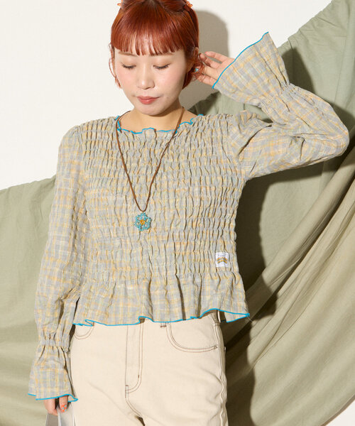 HELLO.SANFRANCISCO（ハローサンフランシスコ）の「【HELLO.SANFRANCISCO】フラワー2WAYネックレス（ネックレス・レディース・ブルー/ピンク/オレンジ・ONE SIZE）」の5枚目の写真