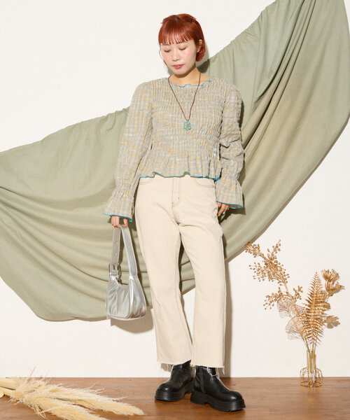 HELLO.SANFRANCISCO（ハローサンフランシスコ）の「【HELLO.SANFRANCISCO】フラワー2WAYネックレス（ネックレス・レディース・ブルー/ピンク/オレンジ・ONE SIZE）」の7枚目の写真