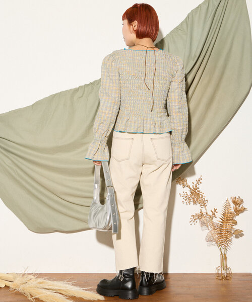 HELLO.SANFRANCISCO（ハローサンフランシスコ）の「【HELLO.SANFRANCISCO】フラワー2WAYネックレス（ネックレス・レディース・ブルー/ピンク/オレンジ・ONE SIZE）」の8枚目の写真