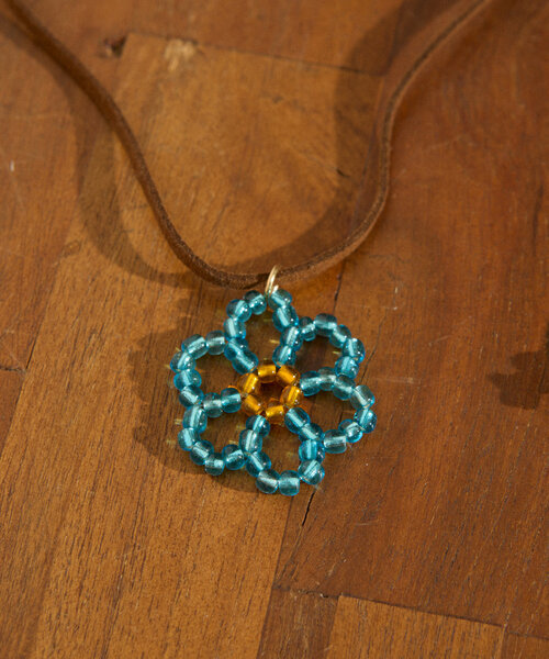 HELLO.SANFRANCISCO（ハローサンフランシスコ）の「【HELLO.SANFRANCISCO】フラワー2WAYネックレス（ネックレス・レディース・ブルー/ピンク/オレンジ・ONE SIZE）」の13枚目の写真