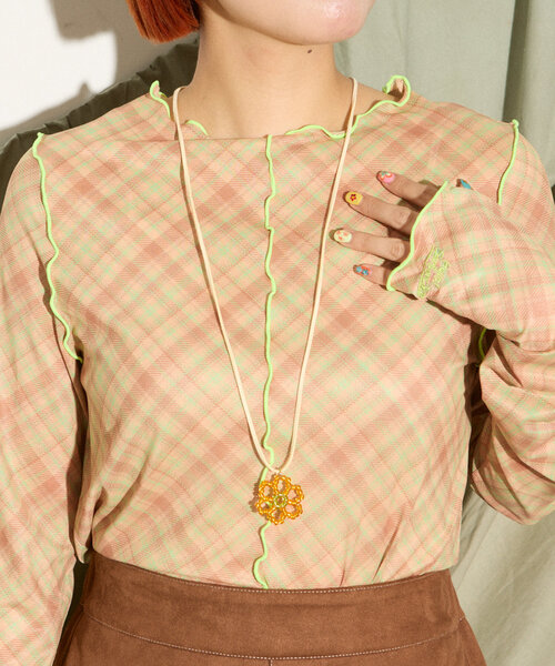 HELLO.SANFRANCISCO（ハローサンフランシスコ）の「【HELLO.SANFRANCISCO】フラワー2WAYネックレス（ネックレス・レディース・ブルー/ピンク/オレンジ・ONE SIZE）」の18枚目の写真