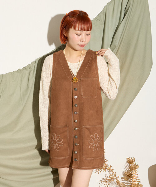 HELLO.SANFRANCISCO（ハローサンフランシスコ）の「【HELLO.SANFRANCISCO】フラワー2WAYネックレス（ネックレス・レディース・ブルー/ピンク/オレンジ・ONE SIZE）」の19枚目の写真