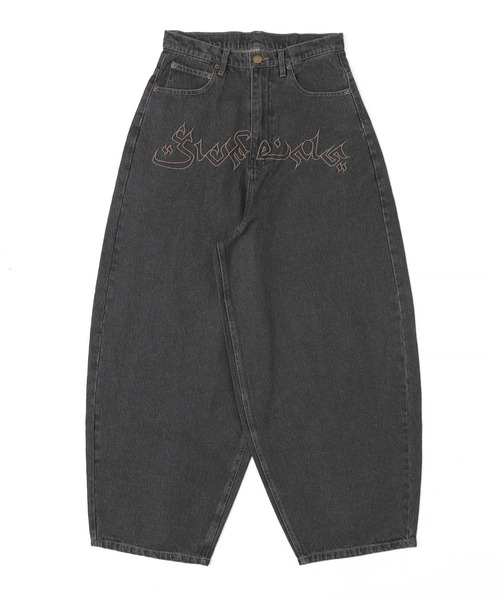 Figments（フィグメンツ）の「フロントエンブロバギーデニム（デニムパンツ・レディース・ブラック/ブルー・SMALL/MEDIUM/LARGE）」の11枚目の写真