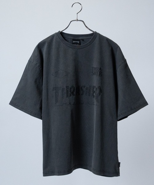 THRASHER（スラッシャー）の「【at】〔THRASHER/スラッシャー〕GAME DIAMOND HEART LOGO S/S PIGMENT TEE アソートパターンロゴ ピグメントTシャツ（Tシャツ/カットソー・メンズ・ブラック系3/ブラック系1/ピンク系2/ピンク系1/ブルー系1/ブルー系2/ブラック系4/ブラック系2/ブラウン系2/ブラウン系1/ブラック系8/ブラック系7/ブラック系6/ブラック系5/ピンク系3/ブルー系3/ブラウン系3/グレー系2/グレー系1・LARGE/MEDIUM）」の5枚目の写真