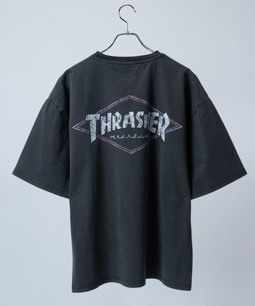 THRASHER（スラッシャー）の「【at】〔THRASHER/スラッシャー〕GAME DIAMOND HEART LOGO S/S PIGMENT TEE アソートパターンロゴ ピグメントTシャツ（Tシャツ/カットソー・メンズ・ブラック系3/ブラック系1/ピンク系2/ピンク系1/ブルー系1/ブルー系2/ブラック系4/ブラック系2/ブラウン系2/ブラウン系1/ブラック系8/ブラック系7/ブラック系6/ブラック系5/ピンク系3/ブルー系3/ブラウン系3/グレー系2/グレー系1・LARGE/MEDIUM）」の6枚目の写真
