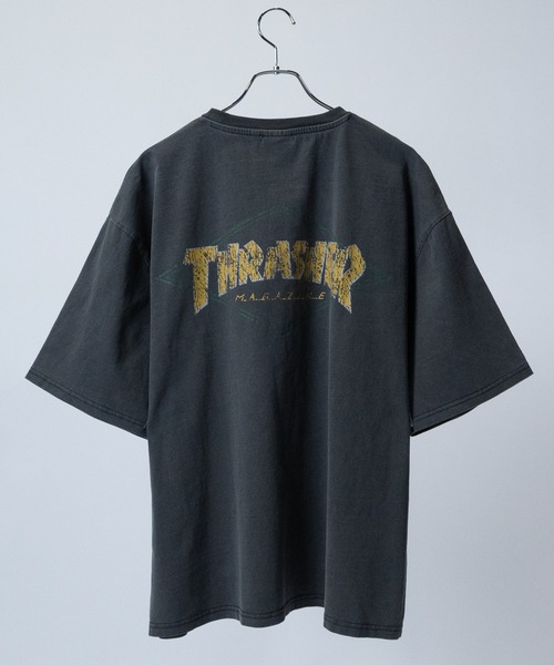 THRASHER（スラッシャー）の「【at】〔THRASHER/スラッシャー〕GAME DIAMOND HEART LOGO S/S PIGMENT TEE アソートパターンロゴ ピグメントTシャツ（Tシャツ/カットソー・メンズ・ブラック系3/ブラック系1/ピンク系2/ピンク系1/ブルー系1/ブルー系2/ブラック系4/ブラック系2/ブラウン系2/ブラウン系1/ブラック系8/ブラック系7/ブラック系6/ブラック系5/ピンク系3/ブルー系3/ブラウン系3/グレー系2/グレー系1・LARGE/MEDIUM）」の7枚目の写真
