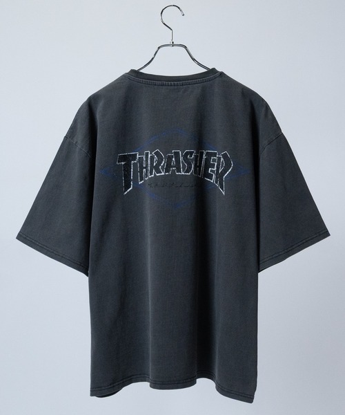 THRASHER（スラッシャー）の「【at】〔THRASHER/スラッシャー〕GAME DIAMOND HEART LOGO S/S PIGMENT TEE アソートパターンロゴ ピグメントTシャツ（Tシャツ/カットソー・メンズ・ブラック系3/ブラック系1/ピンク系2/ピンク系1/ブルー系1/ブルー系2/ブラック系4/ブラック系2/ブラウン系2/ブラウン系1/ブラック系8/ブラック系7/ブラック系6/ブラック系5/ピンク系3/ブルー系3/ブラウン系3/グレー系2/グレー系1・LARGE/MEDIUM）」の8枚目の写真