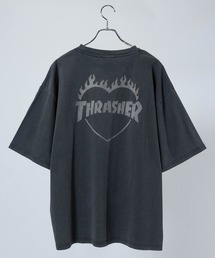 激レア THRASHER ファイヤーハートロゴ Tシャツ Mアッシュグレー 激レア THRASHER ファイヤーハートロゴ Tシャツ Mアッシュグレー