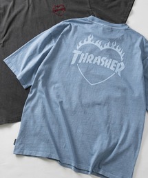 THRASHER（スラッシャー）の「【at】〔THRASHER/スラッシャー〕GAME DIAMOND HEART LOGO S/S PIGMENT TEE アソートパターンロゴ ピグメントTシャツ（Tシャツ/カットソー）」