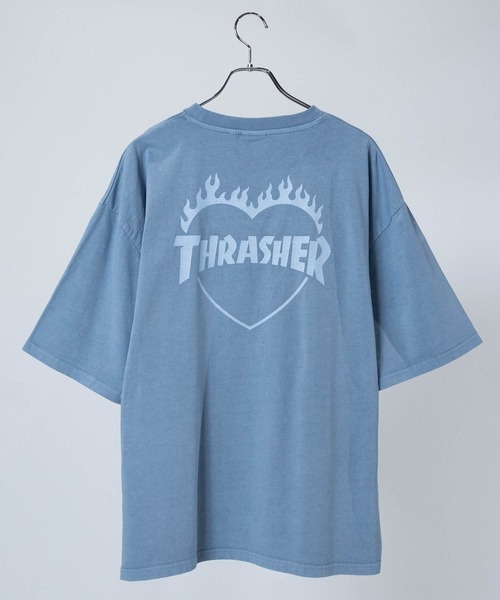 THRASHER（スラッシャー）の「【at】〔THRASHER/スラッシャー〕GAME DIAMOND HEART LOGO S/S PIGMENT TEE アソートパターンロゴ ピグメントTシャツ（Tシャツ/カットソー・メンズ・ブラック系3/ブラック系1/ピンク系2/ピンク系1/ブルー系1/ブルー系2/ブラック系4/ブラック系2/ブラウン系2/ブラウン系1/ブラック系8/ブラック系7/ブラック系6/ブラック系5/ピンク系3/ブルー系3/ブラウン系3/グレー系2/グレー系1・LARGE/MEDIUM）」の16枚目の写真