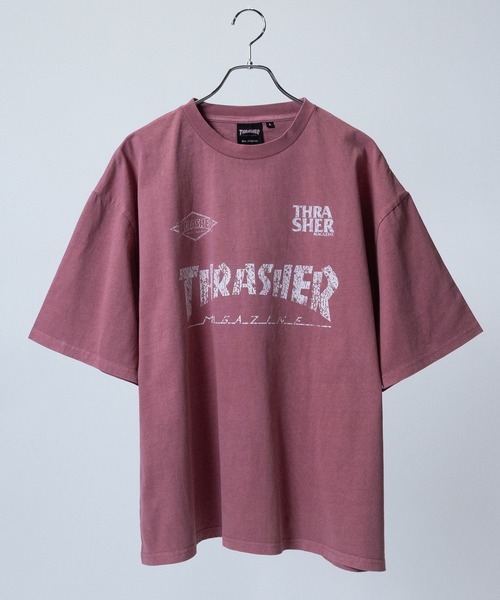 THRASHER（スラッシャー）の「【at】〔THRASHER/スラッシャー〕GAME DIAMOND HEART LOGO S/S PIGMENT TEE アソートパターンロゴ ピグメントTシャツ（Tシャツ/カットソー・メンズ・ブラック系3/ブラック系1/ピンク系2/ピンク系1/ブルー系1/ブルー系2/ブラック系4/ブラック系2/ブラウン系2/ブラウン系1/ブラック系8/ブラック系7/ブラック系6/ブラック系5/ピンク系3/ブルー系3/ブラウン系3/グレー系2/グレー系1・LARGE/MEDIUM）」の17枚目の写真