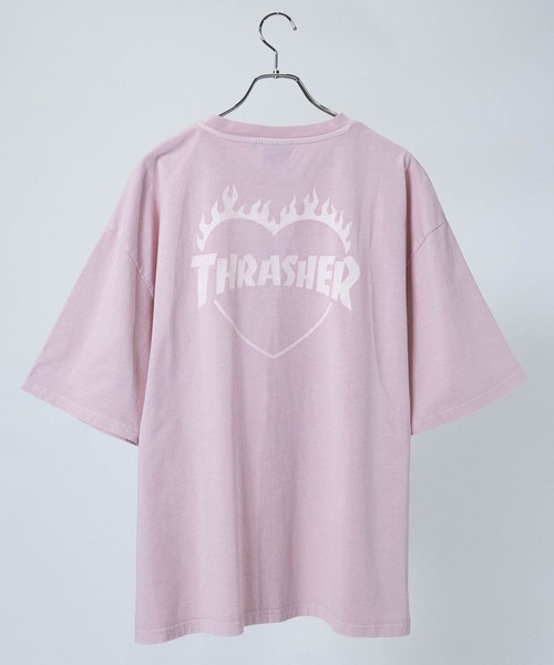 THRASHER（スラッシャー）の「【at】〔THRASHER/スラッシャー〕GAME DIAMOND HEART LOGO S/S PIGMENT TEE アソートパターンロゴ ピグメントTシャツ（Tシャツ/カットソー・メンズ・ブラック系3/ブラック系1/ピンク系2/ピンク系1/ブルー系1/ブルー系2/ブラック系4/ブラック系2/ブラウン系2/ブラウン系1/ブラック系8/ブラック系7/ブラック系6/ブラック系5/ピンク系3/ブルー系3/ブラウン系3/グレー系2/グレー系1・LARGE/MEDIUM）」の19枚目の写真