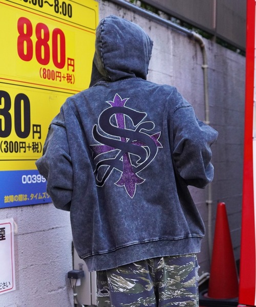 80s 90s イギリス製 チェッカーフラッグ ビンテージ ジップパーカー L supplier LHP サプライヤージップパーカー