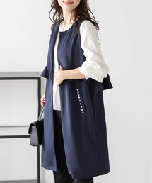 ウエストフリル パールポケットジレ