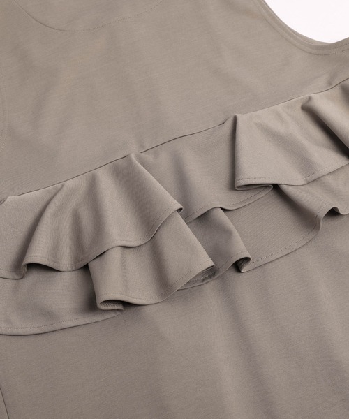 La-gemme（ラジェム）の「ウエストフリル パールポケットジレ（ベスト・レディース・ネイビー/モカ/ブラック・フリー）」の8枚目の写真