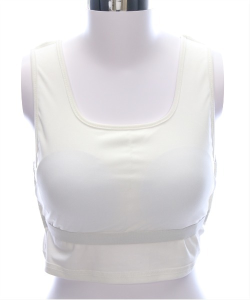 clear（クリア）の「カップ付きチビタンクトップ ［着回し万能］≪2025SS新作≫（タンクトップ・レディース・オフホワイト/ブラック・F）」の14枚目の写真