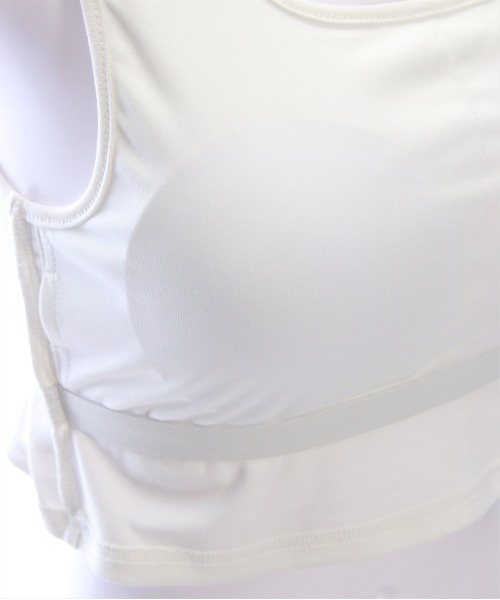 clear（クリア）の「カップ付きチビタンクトップ ［着回し万能］≪2025SS新作≫（タンクトップ・レディース・オフホワイト/ブラック・F）」の15枚目の写真