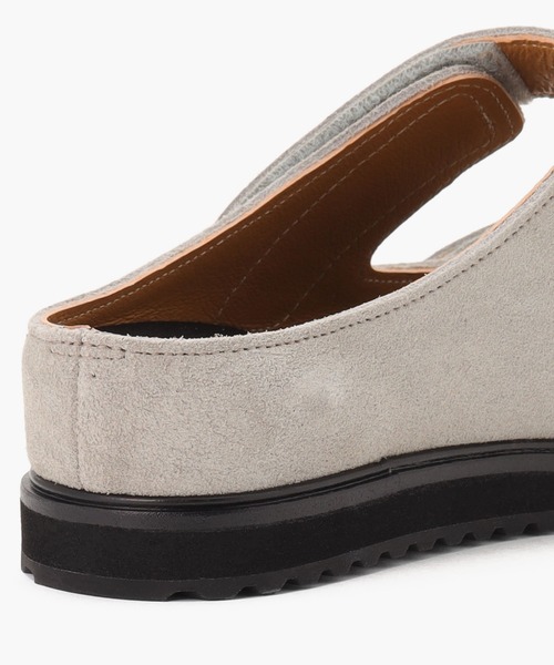 BENEXY（ベネクシー）の「120W/イチニイマル ダブリュー ベロアレザー スリム (UNISEX)（サンダル・レディース・グレイッシュベージュ/ブラック・35/36/37/38/39/40/41/42/43/44）」の7枚目の写真