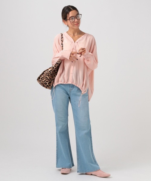 BAYFLOW（ベイフロー）の「レースアップフラットミュール（その他シューズ・レディース・ブラック/ピンク・LARGE/MEDIUM）」の9枚目の写真